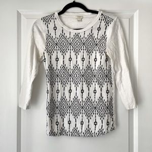 3/4 length sleeve top